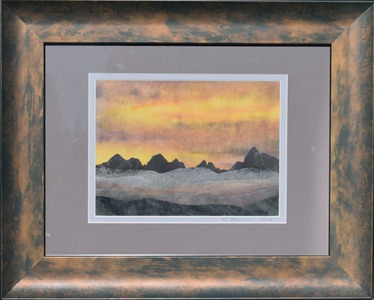 Desert Eve, framed