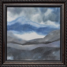 Mist over the Lake, framed